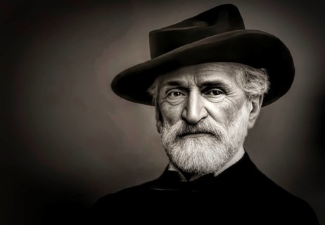 Giuseppe Fortunino Francesco Verdi, 1813 – 1901, Italian composer, digitally edited after a