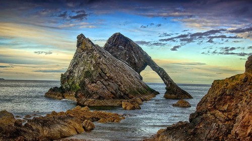 Europe, Scotland, bowfiddle rock, quartzite, violin bow
