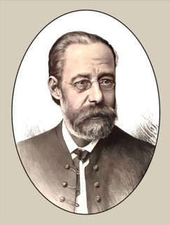 Bedrich Smetana, 1824 – 1884, Czech composer, digital edited according to illustration by Jan