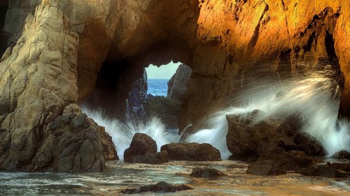 USA, California, Pfeiffer Beach, Montery County, Monterey County, California, USA