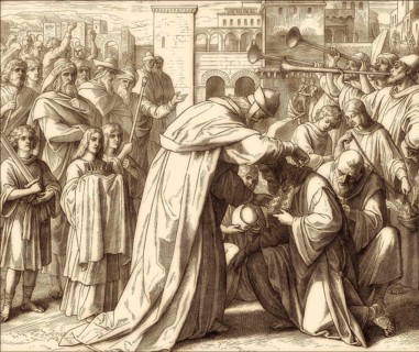 Simon Maccabee Made High Priest, Old Testament, by Julius Schnorr von Carolsfeld