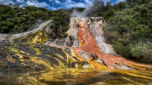 New Zealand, North Island, Orakei Korako, Landscape, Waikako River, Geothermal, Activities, New