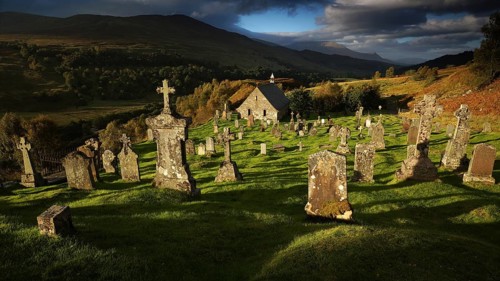 Europe, Scotland, Great Britain, England, landscape, Cille Choirill Church, Roman Catholic Church,