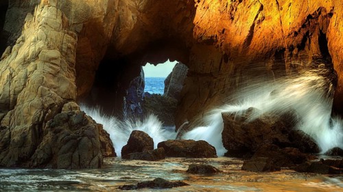 Pfeiffer Beach, rocks, Atlantic Ocean, surf, beach, California, USA, Atlantic coast, Pfeiffer
