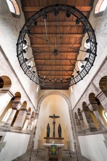 Romanesque basilica Bursfelde Abbey, Hemeln, Hannoversch Münden, Lower Saxony, Germany