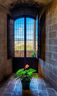 Interior design, Royal Palace Alumdaina, Palma de Majorca, Spain