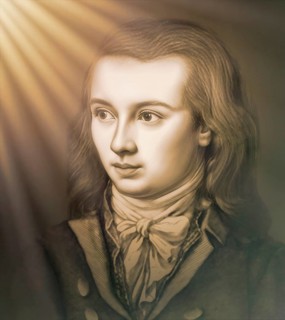 Portrait of Georg Philipp Friedrich Freiherr von Hardenberg, pseudonym and pen name Novalis, 1772 -