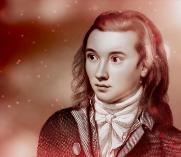 Portrait of Georg Philipp Friedrich Freiherr von Hardenberg, pseudonym and pen name Novalis, 1772 -