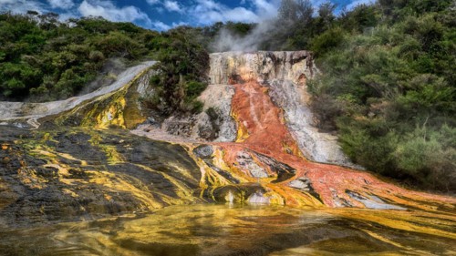 New Zealand, Geothermal area Orakei Korako, North Island, Orakei Korako, North Island, New Zealand