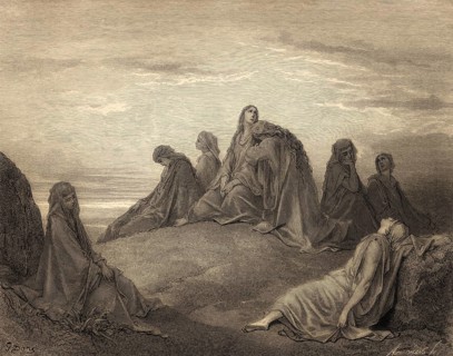 Israelite Women Mourn with Jephthah's Daughter, Gustave Doré