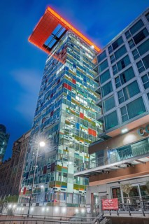 Innside Hotel by night, Düsseldorf, Germany