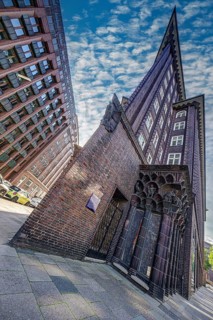 Chilehaus from the outside, Hamburg, Germany