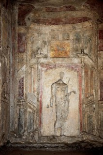 Wall fresco in the Historic Villa San Marco, Stabiae, Castellammare di Stabia, Campania, Italy
