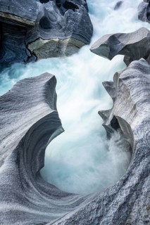 Marble Lottet, Marble Castle, Marble Gorge, Glomåga River, Mo I Rana, Nordland, Norway