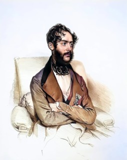 August Ritter von Henikstein (1802-1840), Wholesaler, Historical, digitally restored reproduction