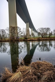 The Mintarder Ruhr Valley Bridge, A52 motorway bridge between Essen and Düsseldorf, longest steel