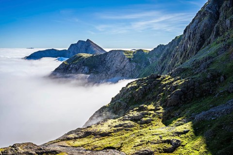 Snowdon Massif, Snowdon Range, Snowdonia, North Wales, UK