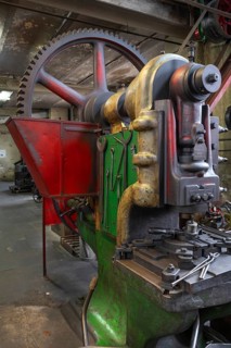 Machine in a drop forge, formerly Dietz & Pfriem valve factory, today Industrial Museum Lauf,