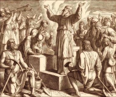 Rebuilding the Jerusalem Temple, Old Testament, by Julius Schnorr von Carolsfeld