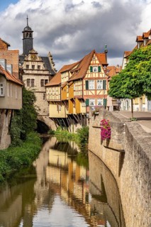 Malerwinkelhaus and Main Gate in Marktbreit, Lower Franconia, Bavaria, Germany