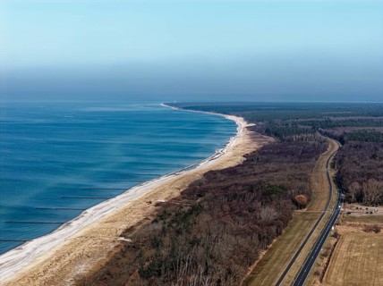 Darßer Ort lighthouse in the Western Pomeranian Lagoon Area National Park. Prerow,