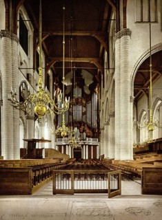 Rotterdam Cathedral, HH. Laurentius en Elisabethkathedraa, Interior, Holland, c. 1895, Historic,