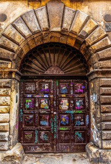 Details of the old town lanes, Krakow, Poland