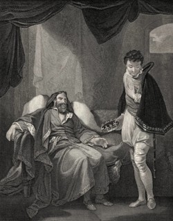 Heinrich IV., tadelnder Prinz Heinrich, Szene aus König Heinrich IV. Teil 2, Akt 4, Szene 5, ein