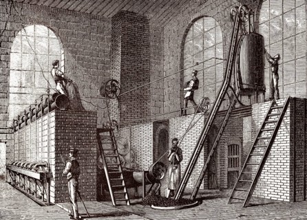 A Zuckerrübenraffinerie, 19. Jahrhundert