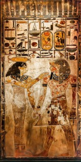 Reproduction of the tomb of Ramses II's father, Seti I, from the exhibition: Ramses the Great and