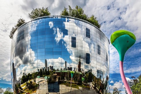 Boijmans Van Beuningen mirrored depot, The Bowl, world's first publicly accessible art depot,