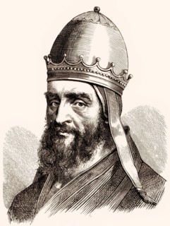 Pope Urban III, born Uberto Crivelli, reigned from 25 November 1185 to his death in 1187