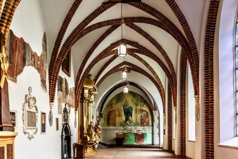 Cloister, Franciscan Church, 1249, Krakow, Poland