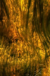 Abstract image capturing the striking colors and flow of Riotinto River in Huelva, Spain The