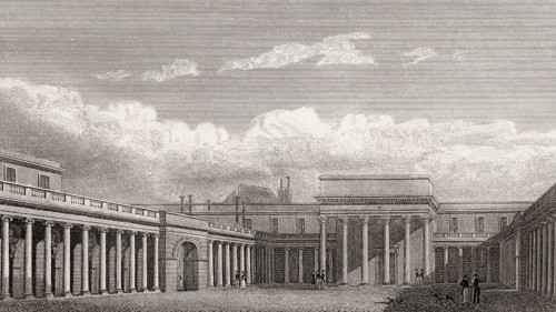 The Palais de la Légion d'honneur, Paris, antique steel engraved print, 1831