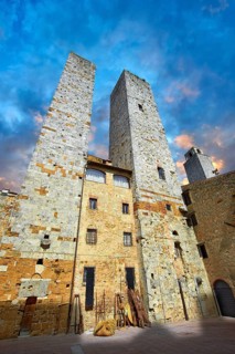 The so called twin towers of Sangimignano built in the 13th century as defensive towers and also to