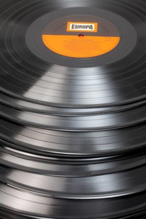 Old vinyl records