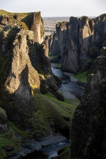 Fjaðrárgljúfur Canyon, Fjadrargljufur, deep gorge, near Kirkjubæjarklaustur, South Iceland, Iceland