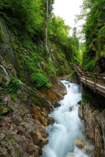 Magical Wimbach Gorge in Ramsau in Berchtesgadener Land