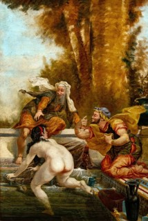 Susanna in the bath, also known as Susanna and the two elders, the biblical story of the rescue of