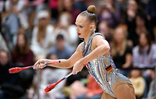 Melissa Diete GER with handheld club rhythmic gymnastics, RSG Turnen Schmiden International 2026,