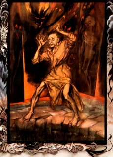 The Pit and the Pendulum, illustration from Poe's Tales of Mystery & Imagination by Arthur Rackham
