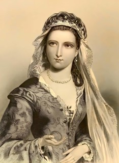 Angiolina, from Marino Faliero, Doge of Venice, female figure from the tragedy by George Gordon