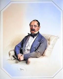 Josef Winkler (1794-1869), around 1850 pharmacist in Vienna, Historical, digitally restored