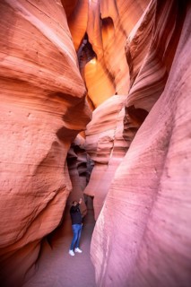 Page, Arizona - Upper Antelope Canyon, one of several scenic slot canyons on the Navajo Nation