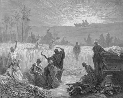 Return of the Ark of the Covenant, The People of Beth-Shemesh were harvesting and cutting the wheat