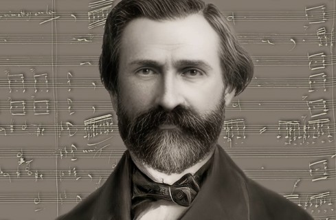 Giuseppe Verdi, 1813 – 1901, Italian opera composer, autograph notesheet from Don Carlos, digitally
