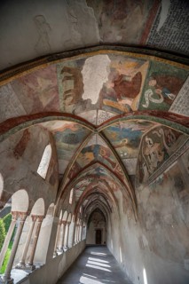Cathedral cloister around 1370, the frescoes were painted from around 1390, Bressanone Cathedral,