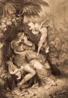 Helen first act, Faust II, by Johann Wolfgang von Goethe, after Wilhelm von Kaulbach