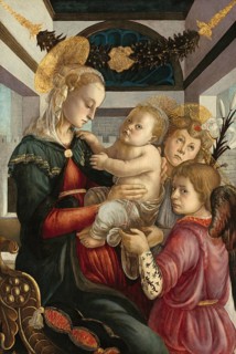 Madonna and Child with Angels (1465-1470), Madonna and Child with Angels, Painting by Sandro